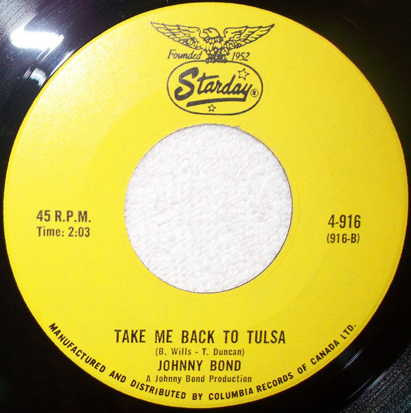 Johnny Bond : Here Come The Elephants (7")