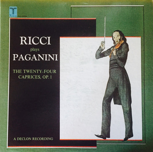 Niccolò Paganini, Ruggiero Ricci : Ricci Plays Paganini: The Twenty-Four Caprices, Op. 1 (LP, Album)