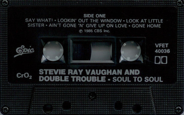 Stevie Ray Vaughan And Double Trouble* : Soul To Soul (Cass, Album, CrO)