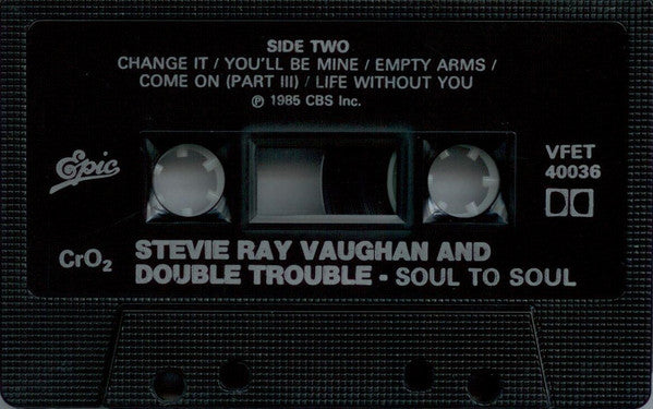 Stevie Ray Vaughan And Double Trouble* : Soul To Soul (Cass, Album, CrO)
