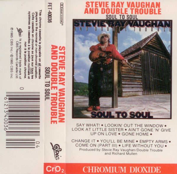 Stevie Ray Vaughan And Double Trouble* : Soul To Soul (Cass, Album, CrO)