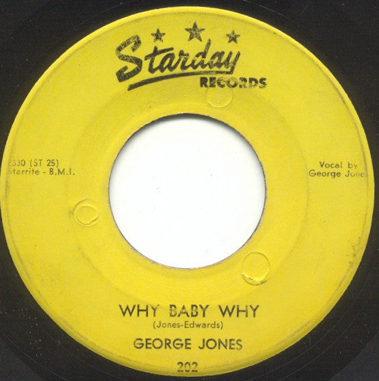 George Jones (2) : Why Baby Why / Seasons Of My Heart (7", Single)