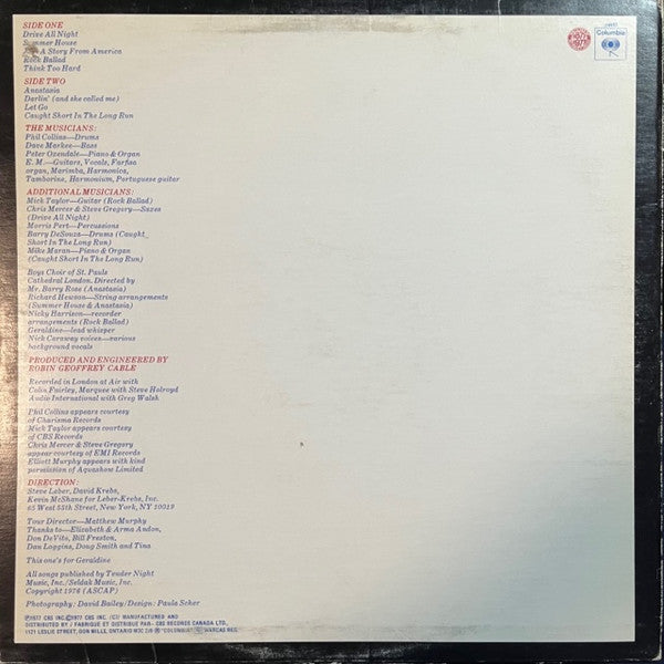 Elliott Murphy : Just A Story From America (LP, Album)