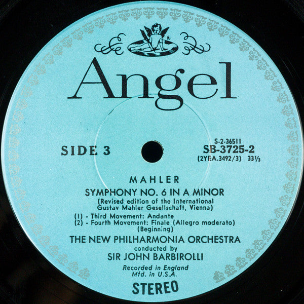 Gustav Mahler - New Philharmonia Orchestra Conducted By Sir John Barbirolli : Symphony No. 6 In A Minor (2xLP + Box, Album)