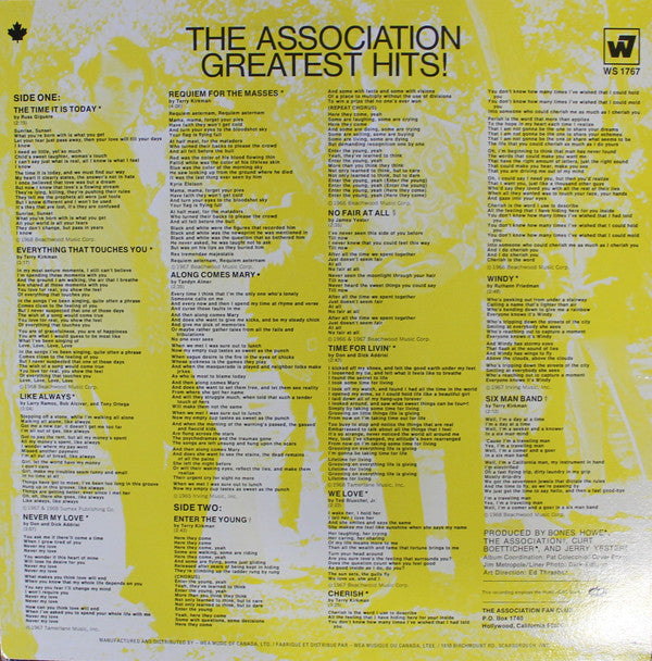 The Association (2) : Greatest Hits! (LP, Comp, RE)