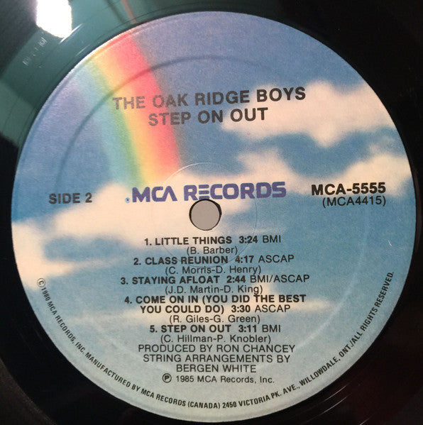 The Oak Ridge Boys : Step On Out (LP, Album)