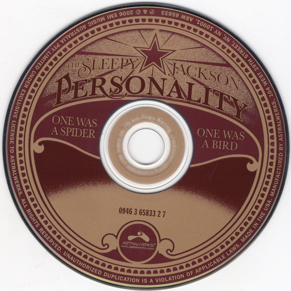 The Sleepy Jackson : Personality (One Was A Spider, One Was A Bird) (CD, Album)