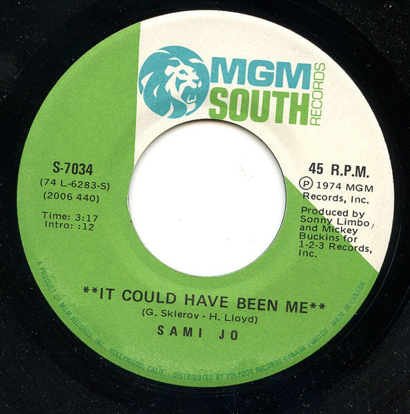 Sami Jo : It Could Have Been Me (7")