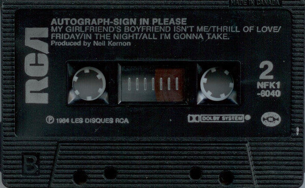 Autograph (2) : Sign In Please (Cass, Album, Dol)
