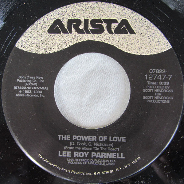 Lee Roy Parnell : The Power Of Love / Straight And Narrow (7", Single)