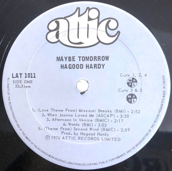 Hagood Hardy : Maybe Tomorrow (LP, Album)