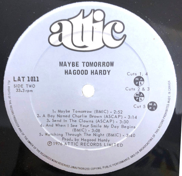 Hagood Hardy : Maybe Tomorrow (LP, Album)