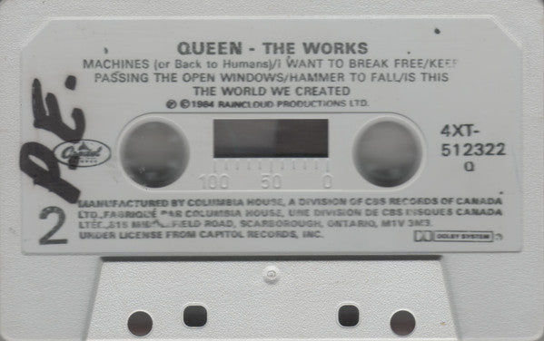 Queen : The Works (Cass, Album, Club)