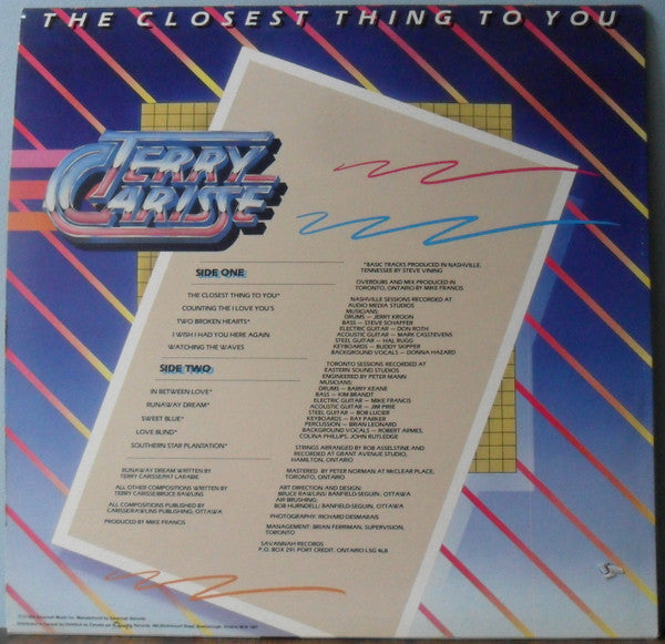 Terry Carisse : The Closest Thing To You (LP, Album)