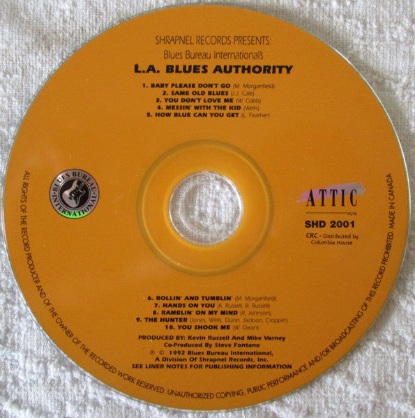 Various : L.A. Blues Authority (CD, Album, Club)
