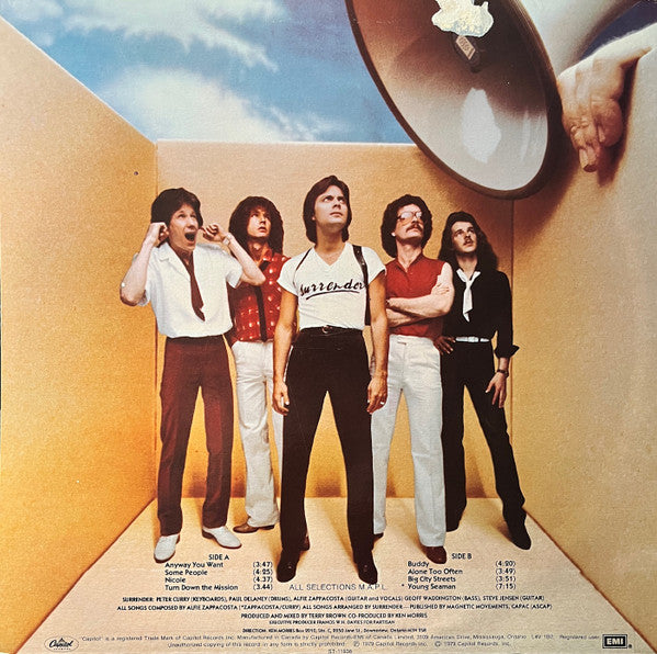 Surrender (3) : Surrender (LP, Album)