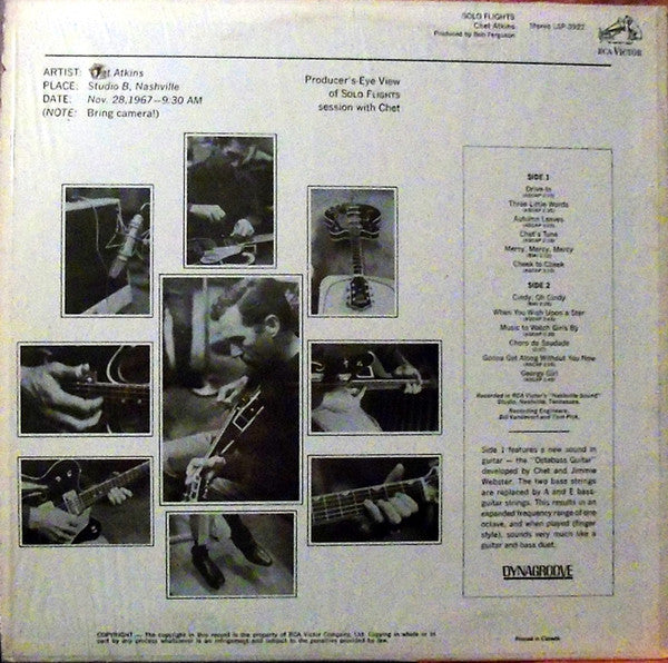 Chet Atkins : Solo Flights (LP, Album, Dyn)