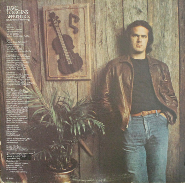 Dave Loggins : Apprentice (In A Musical Workshop) (LP, Album)