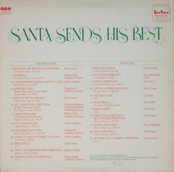 Various : Santa Sends His Best (LP, Comp)
