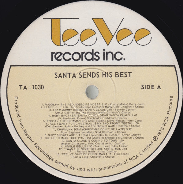 Various : Santa Sends His Best (LP, Comp)