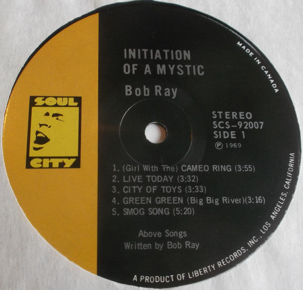 Bob Ray : Initiation Of A Mystic (LP, Album)