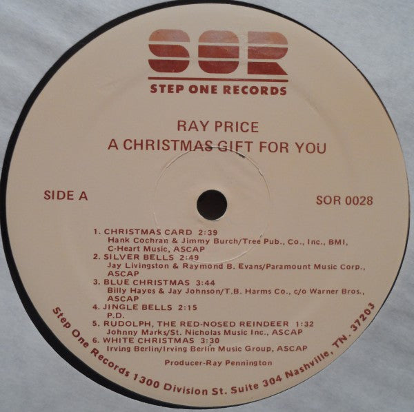 Ray Price : A Christmas Gift For You From Ray Price (LP, Album)