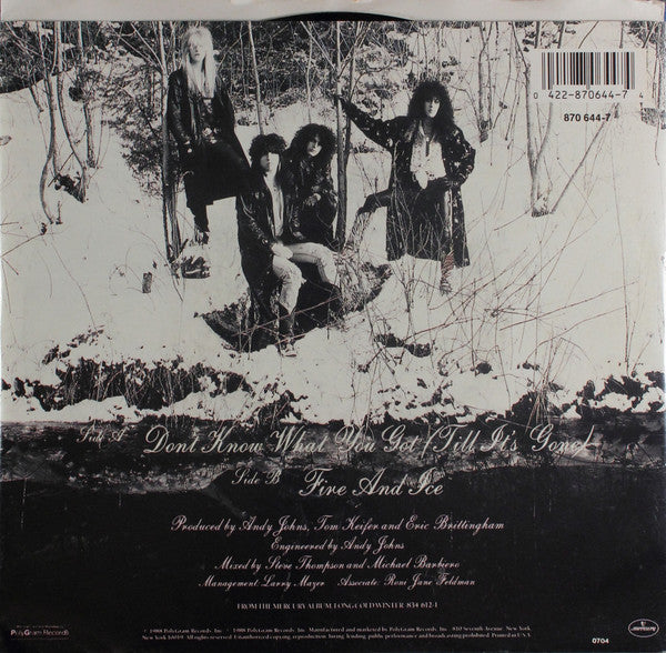 Cinderella (3) : Don't Know What You Got (Till It's Gone) (7", Single, Car)