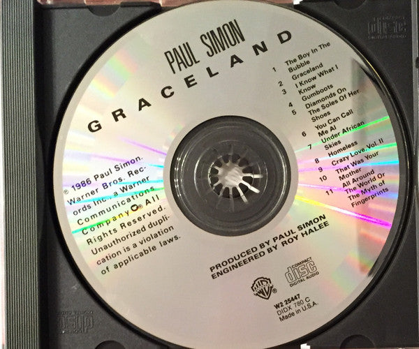 Paul Simon : Graceland (CD, Album, Club, RE)