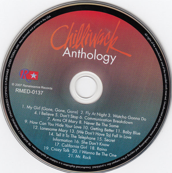 Chilliwack : Anthology (CD, Comp, RM)