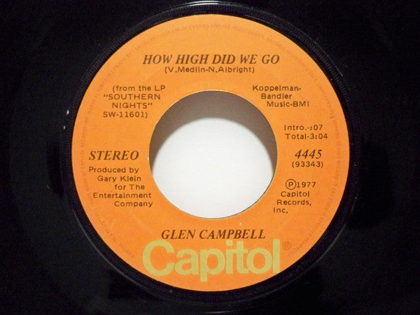 Glen Campbell : Sunflower (7", Single)