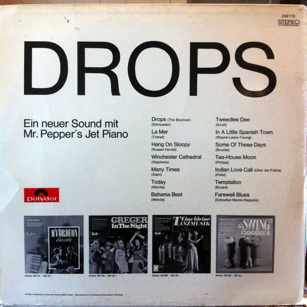 Mr. Pepper's Jet Piano : Drops (LP)