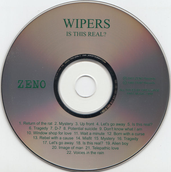 Wipers : Wipers Box Set (Is This Real? - Youth Of America - Over The Edge) (CD, Album, RE, RM + CD, Album, RE, RM + CD, Album,)