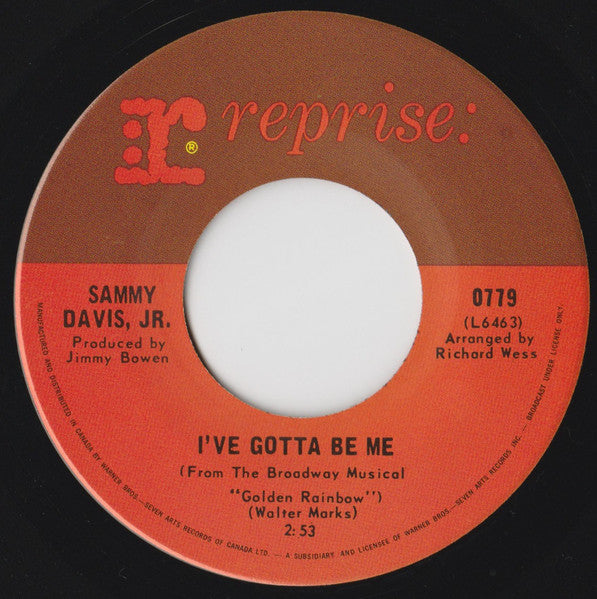 Sammy Davis Jr. : I've Gotta Be Me (7", Single)