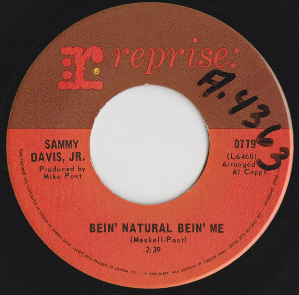 Sammy Davis Jr. : I've Gotta Be Me (7", Single)