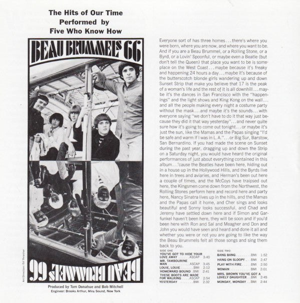 The Beau Brummels : Beau Brummels 66 (CD, Album)