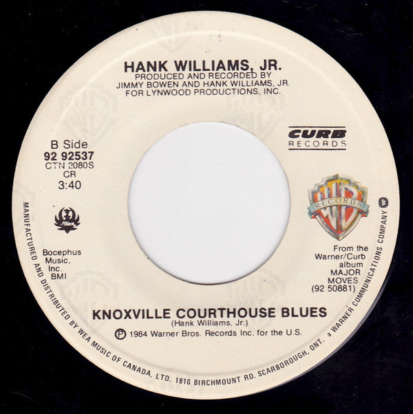 Hank Williams, Jr.* : Attitude Adjustment / Knoxville Courthouse Blues (7", Single)