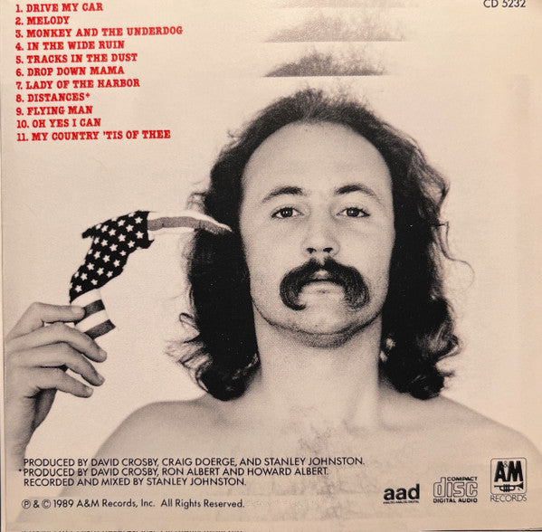 David Crosby : Oh Yes I Can (CD, Album)