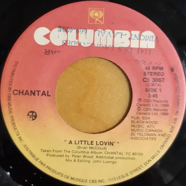 Chantal Condor : A Little Lovin' (7")