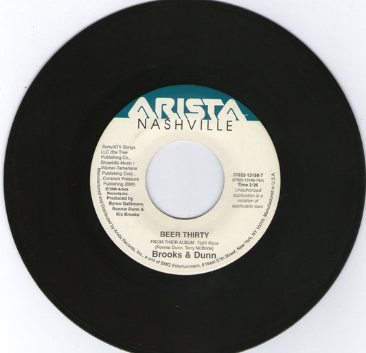 Brooks & Dunn : Beer Thirty (7", Single)