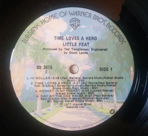 Little Feat : Time Loves A Hero (LP, Album)