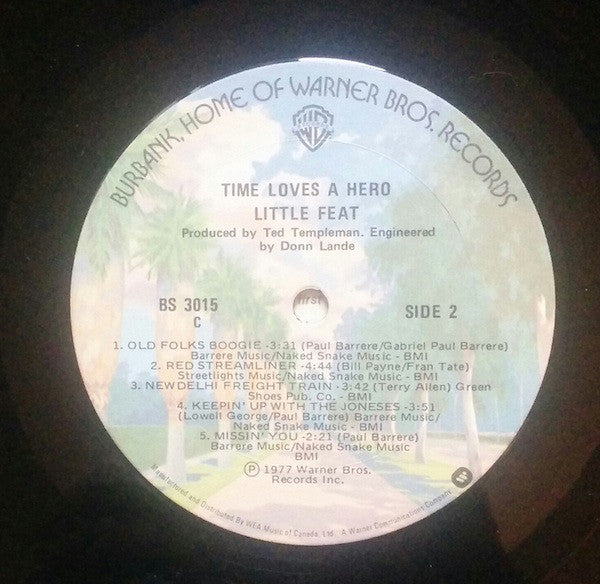 Little Feat : Time Loves A Hero (LP, Album)