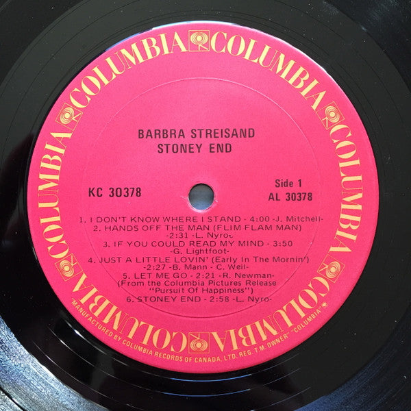 Barbra Streisand : Stoney End (LP, Album)