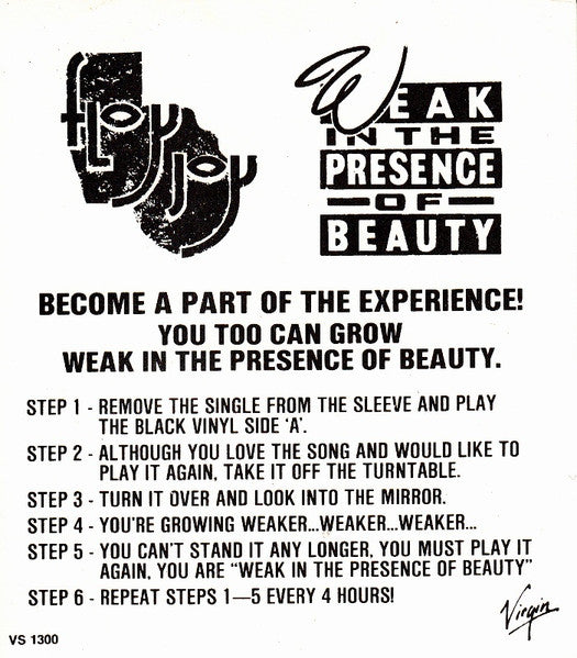 Floy Joy : Weak In The Presence Of Beauty (7", Mir)