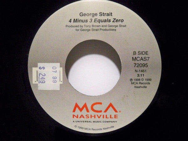 George Strait : Write This Down (7", Single)