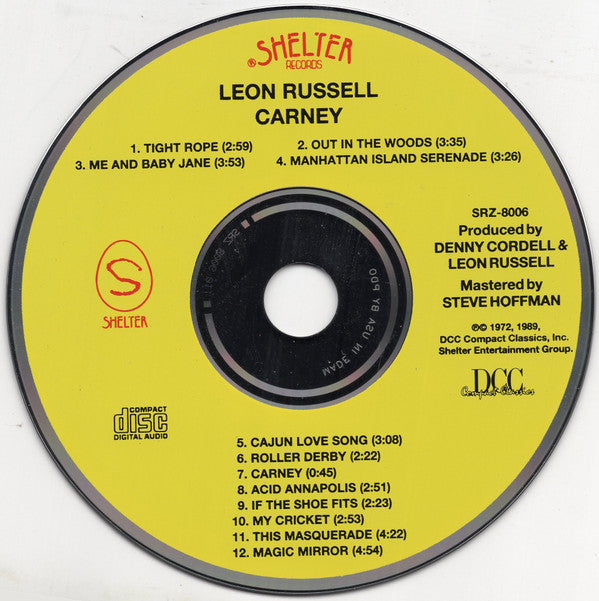 Leon Russell : Carney (CD, RE, RM)