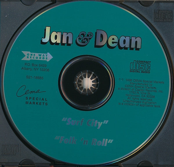 Jan & Dean : Surf City / Folk 'n Roll (CD, Album, Comp, RM)