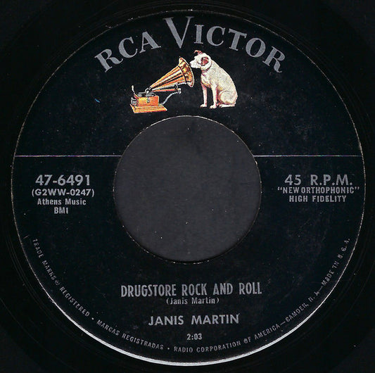 Janis Martin (2) : Drugstore Rock And Roll / Will You, Willyum (7")