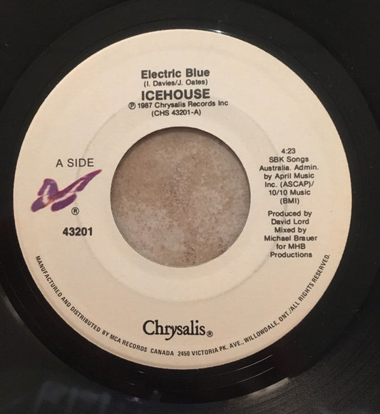 Icehouse : Electric Blue (7", Single)