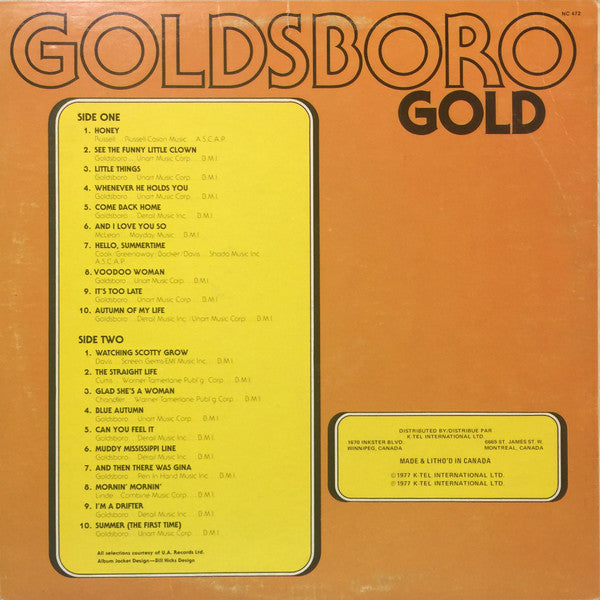 Bobby Goldsboro : Goldsboro Gold (LP, Comp)