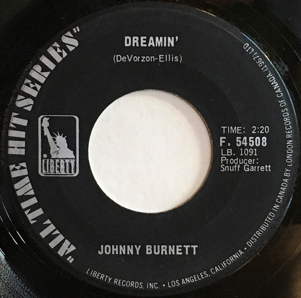 Johnny Burnette : Dreamin' / Little Boy Sad (7", Single)